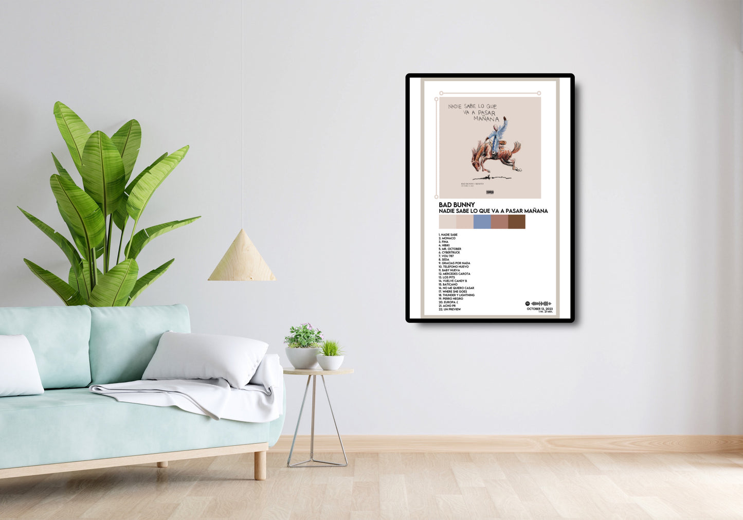 Bad Bunny - 'Nadie Sabe Lo Que Va A Pasar Mañana' 12x18 Poster