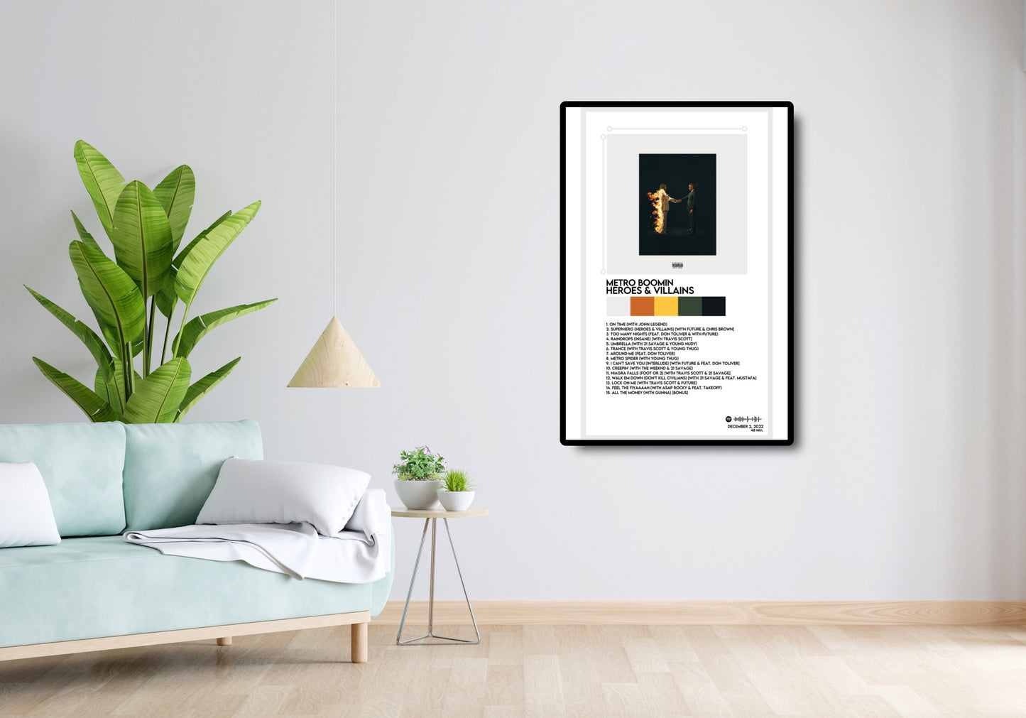 Metro Boomin - 'Heroes & Villains' 12x18 Poster
