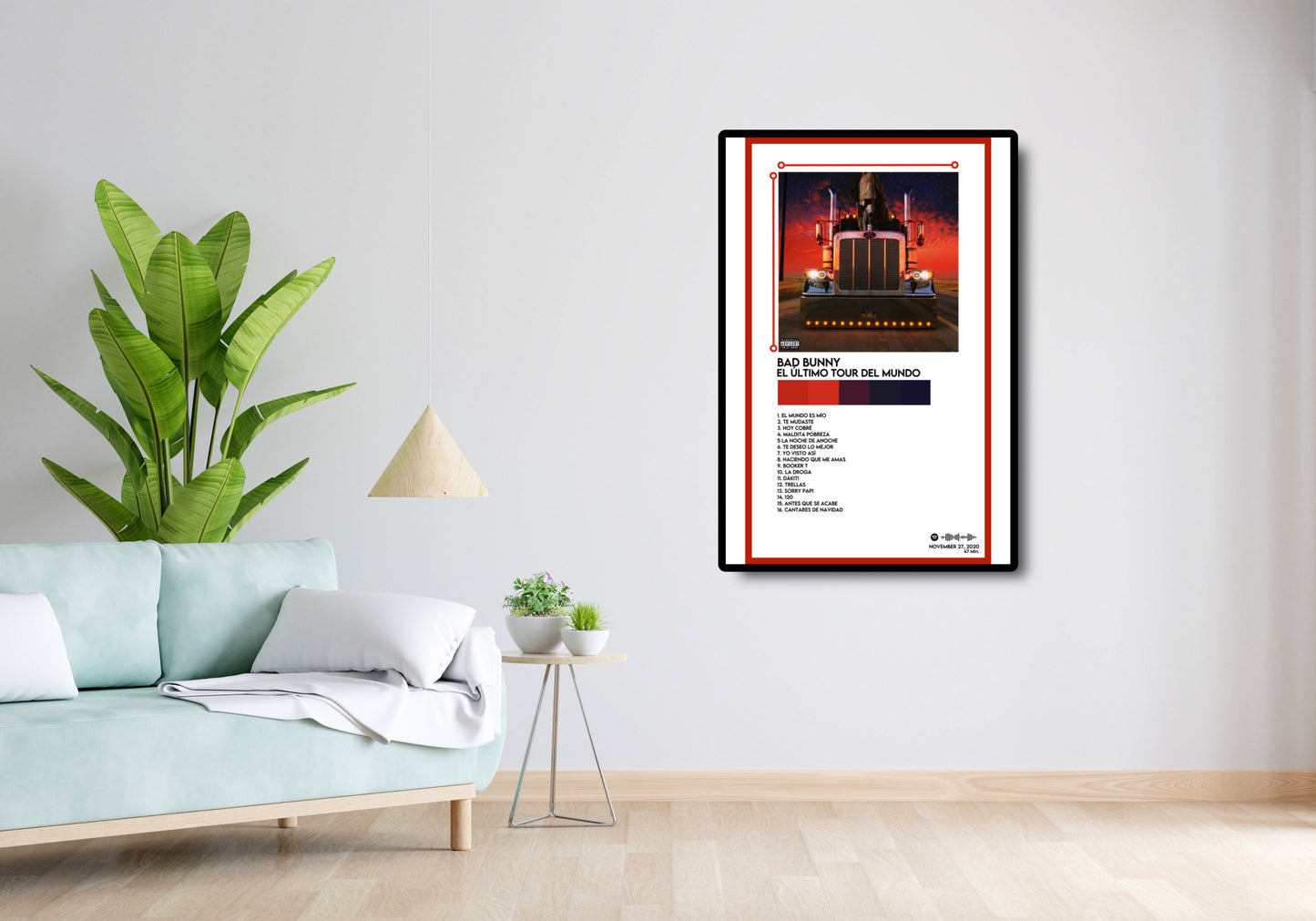 Bad Bunny - 'EL ULTIMO TOUR DEL MUNDO' 12x18 Poster