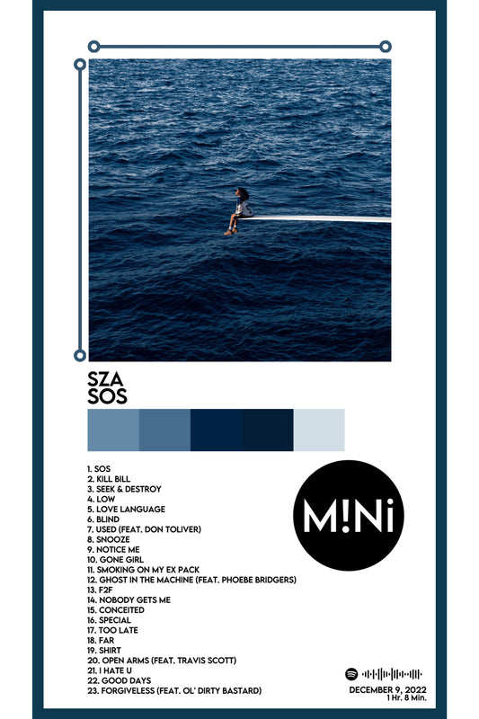 SZA - 'SOS' 12x18 Poster