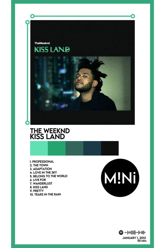 The Weeknd - 'Kiss Land' 12x18 Poster