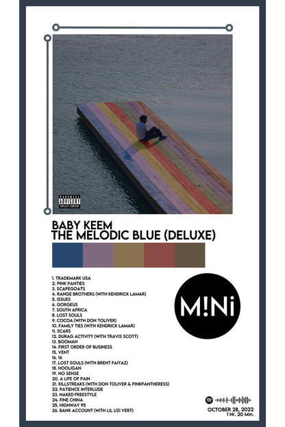 Baby Keem - 'The Melodic Blue' 12x18 Poster