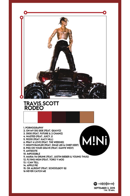 Travis Scott - 'Rodeo' 12x18 Poster