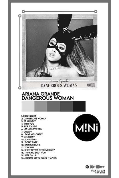 Ariana Grande - 'Dangerous Woman' 12x18 Poster