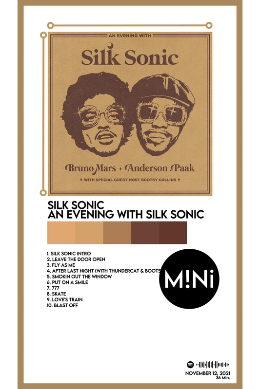 Silk Sonic - 'An Evening With Silk Sonic' 12x18 Poster