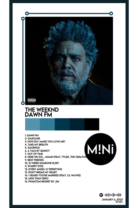 The Weeknd - 'Dawn FM' 12x18 Poster