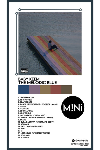 Baby Keem - 'The Melodic Blue' 12x18 Poster