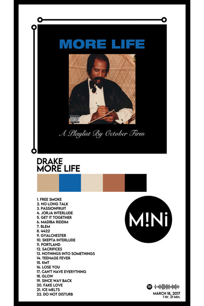 Drake - 'More Life' 12x18 Poster