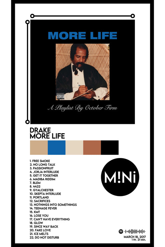 Drake - 'More Life' 12x18 Poster