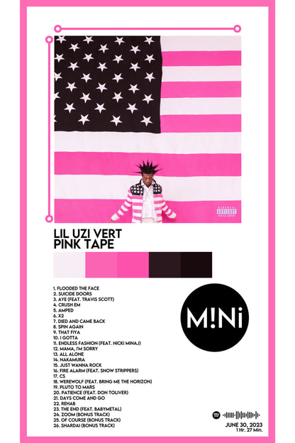 Lil Uzi Vert - 'Pink Tape' 12x18 Poster