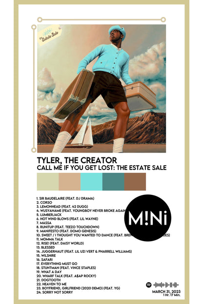 Tyler, The Creator  - 'Call Me If You Get Lost: The Estate Sale' 12x18 Poster