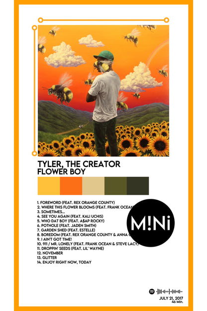 Tyler, The Creator - 'Flower Boy' 12x18 Poster