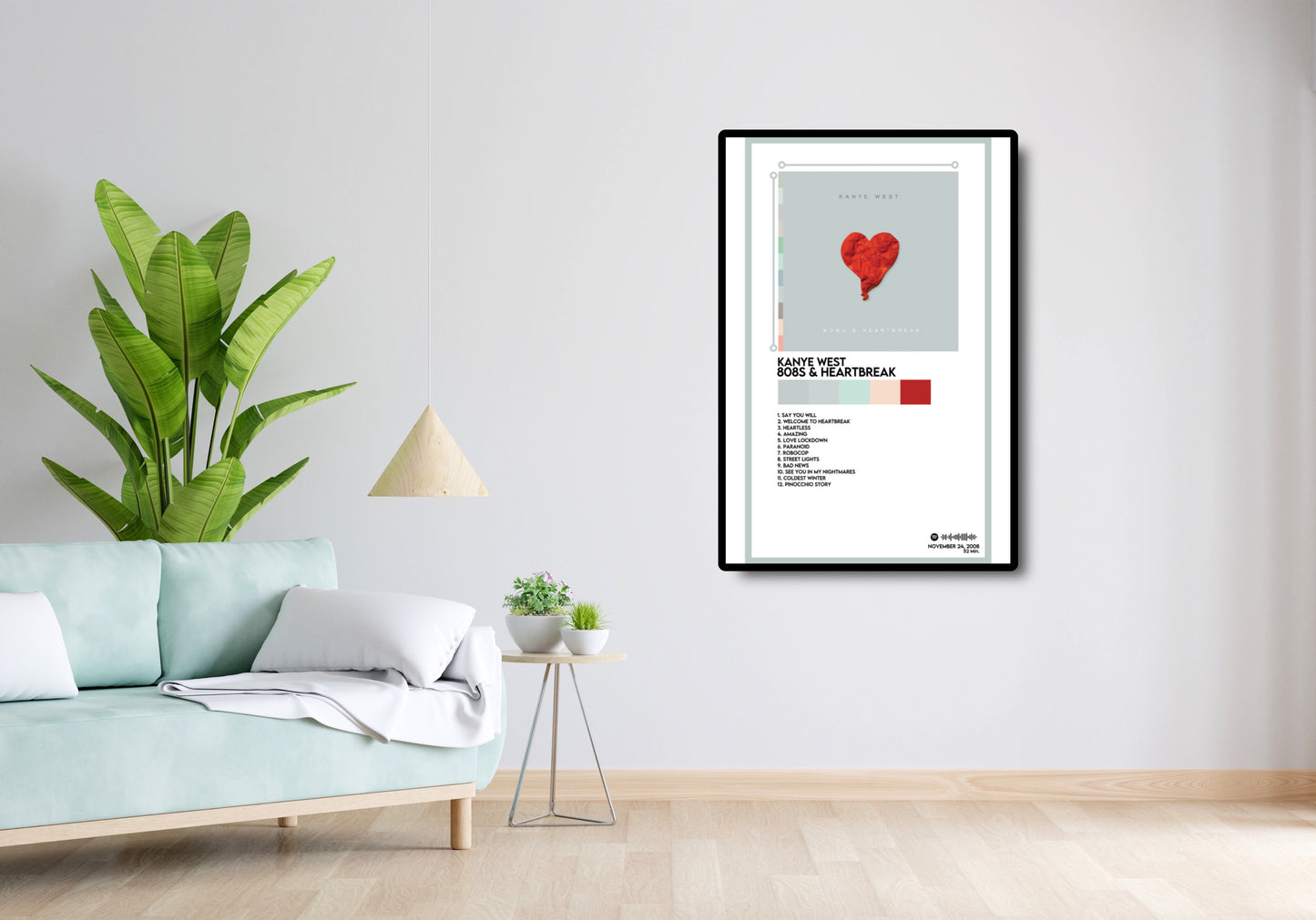 Kanye West- '808’s & Heartbreak' 12x18 Poster