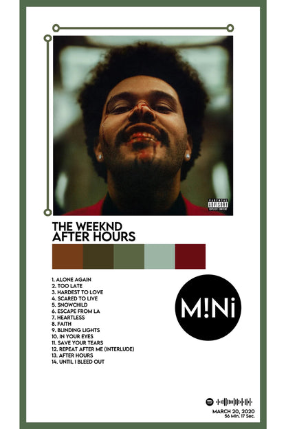 The Weeknd - 'After Hours' 12x18 Poster