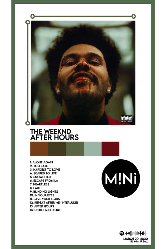 The Weeknd - 'After Hours' 12x18 Poster