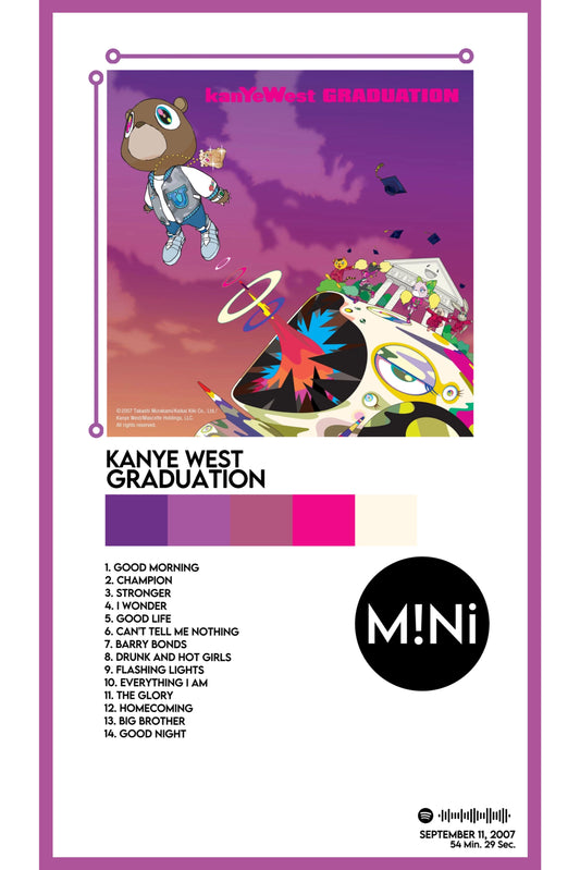 Kanye West - 'Graduation' 12x18 Poster