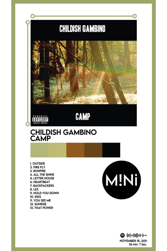 Childish Gambino - 'Camp' 12x18 Poster