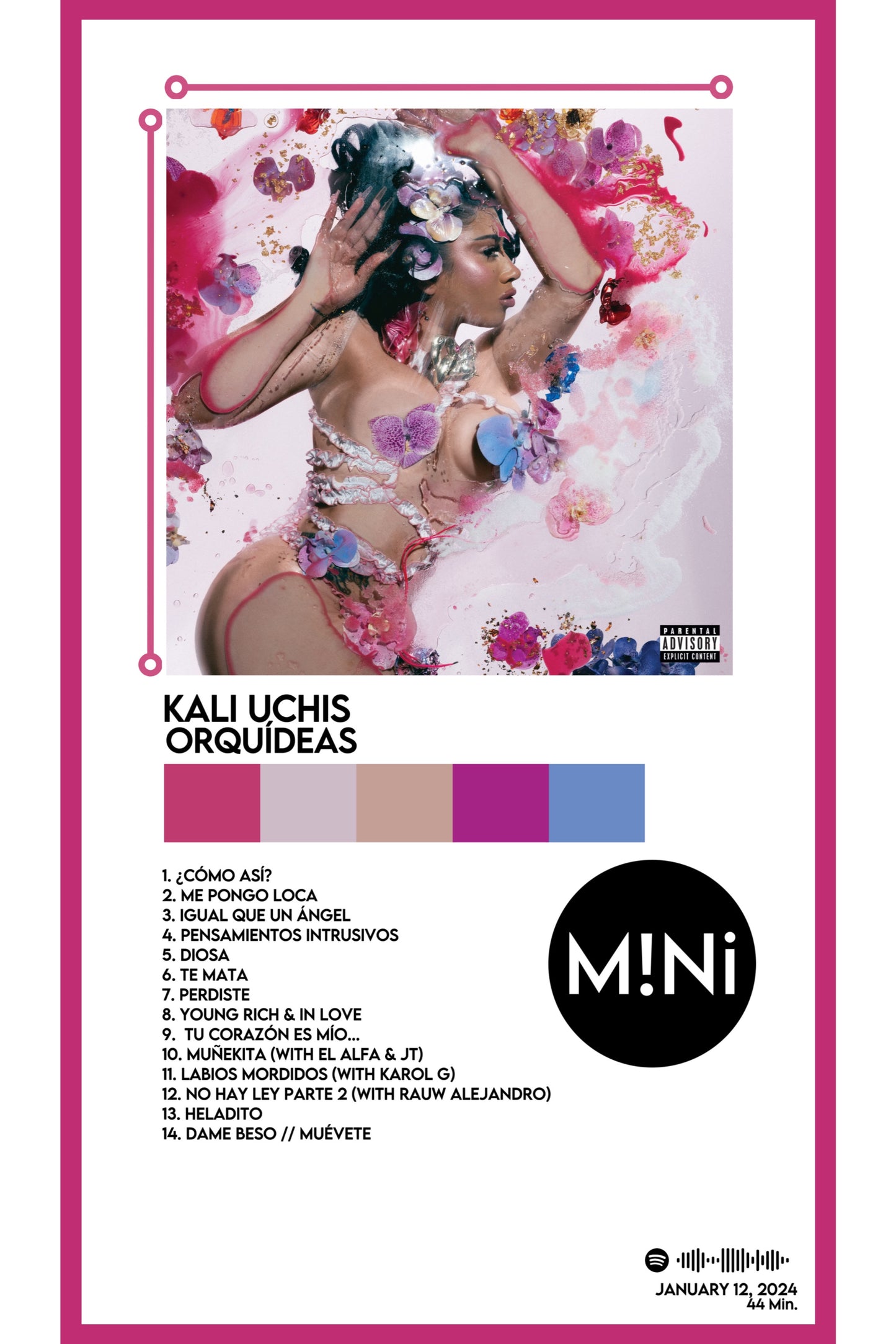 Kali Uchis - 'Orquídeas' 12x18 Poster