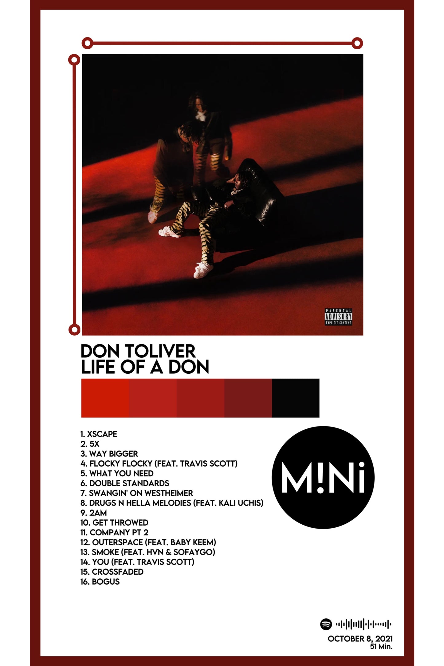 Don Toliver - 'Life of a DON' 12x18 Poster