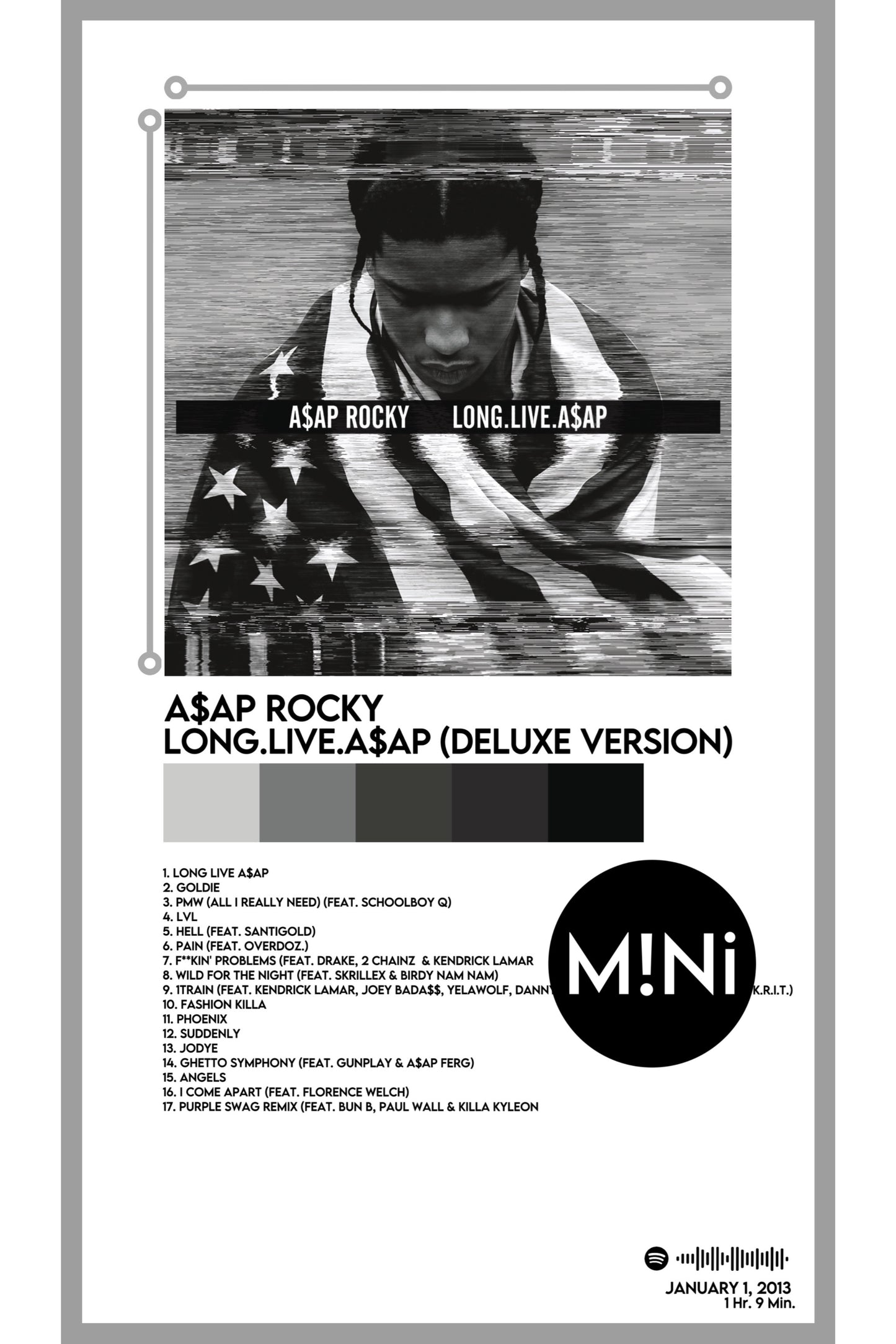 A$AP Rocky - 'LONG.LIVE.A$AP (Deluxe Version)' 12x18 Poster